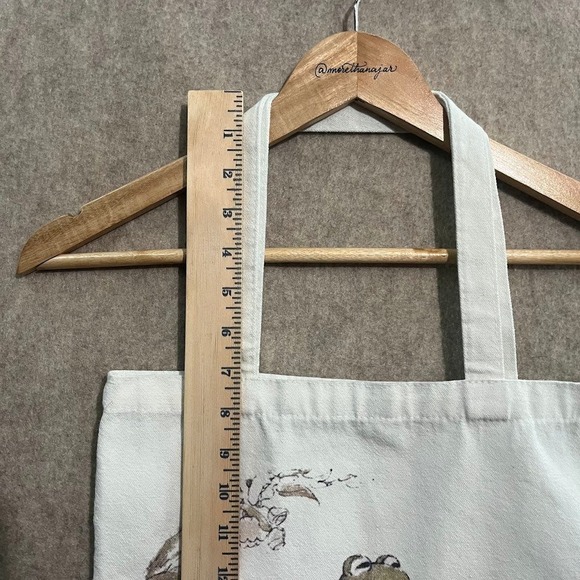 Frog and Toad Tote Bag 13.5x15inch Off-White - Picture 5 of 6